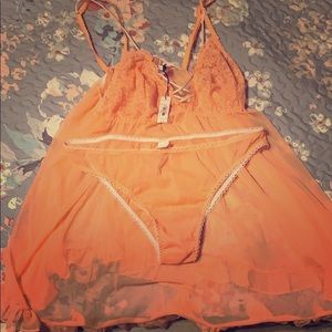 Coral lingerie 2 piece set